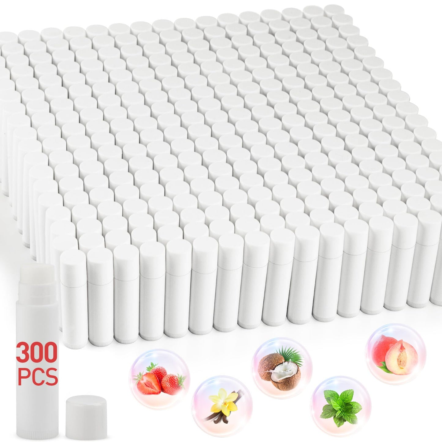 DMSKY Lip Balm Bulk Unlabeled 200 Pack, Natural Ingredients Vitamin E Shea Butter, Custom Chapstick Bulk For Party Favors & Wedding Favors