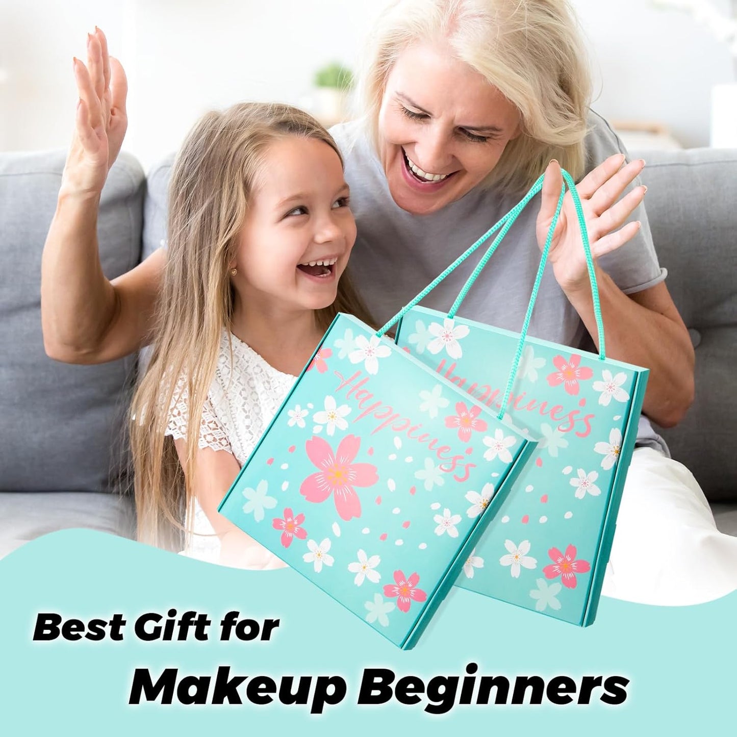 Makeup Kit for Teens Girls Women, Travel Cosmetic Kit,Portable Makeup Present Set for Beginners & Professionals, Cosmetic Bundle Include Foundation Eyeshadow Palette Lipstick Eyeliner Mascara