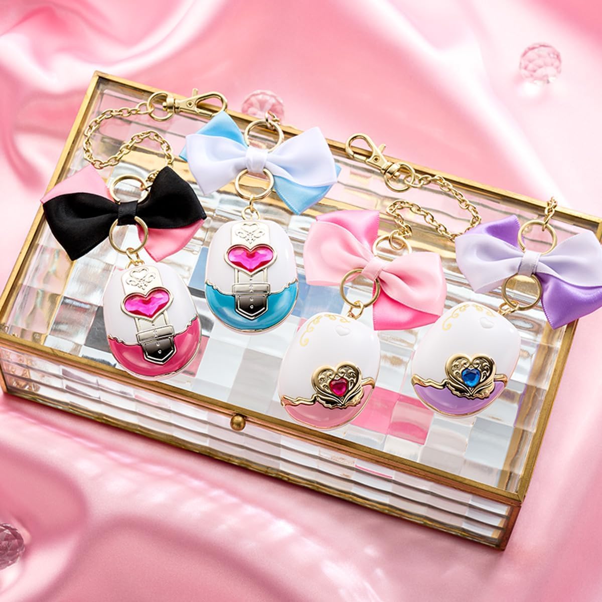 BANDAI Pretty Cure Pretty Charm Cosmetics Cure White - Role-Play Makeup Set - Princess Theme - For Girls & Teens - Age 15+
