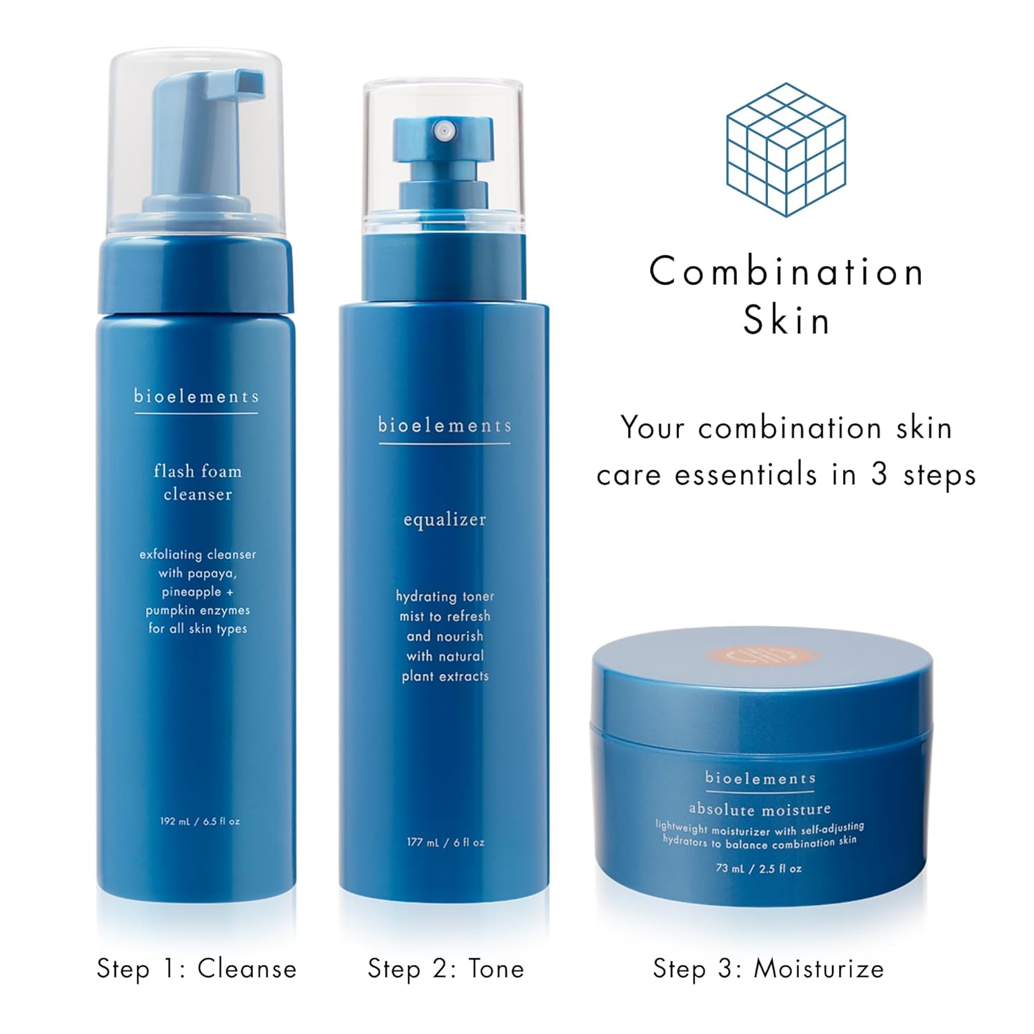 Bioelements Flash Foam Cleanser - 6.5 fl oz - Exfoliating Foam Cleanser for Oily, Combination & Dry Skin - Vegan, Gluten Free - Never Tested on Animals