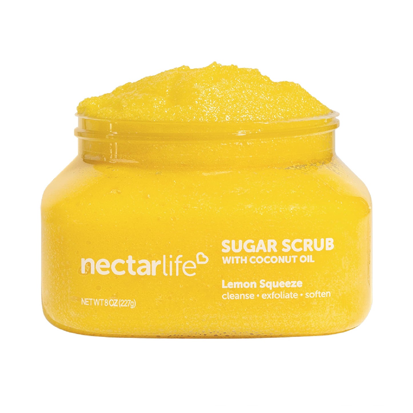 Nectar Life Exfoliating Sugar Scrub, Moisturizing Body Scrub with Coconut Oil & Shea Butter, Pre Shave Exfoliator (16 Ounce, Lavender)