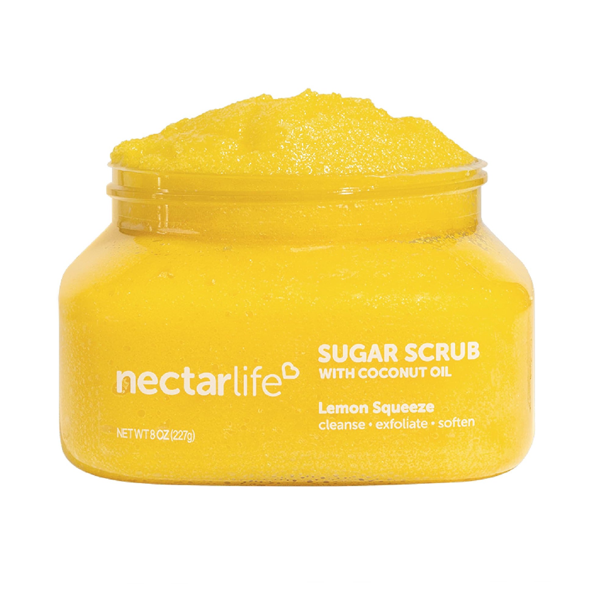 Nectar Life Exfoliating Sugar Scrub, Moisturizing Body Scrub with Coconut Oil & Shea Butter, Pre Shave Exfoliator (16 Ounce, Lavender)