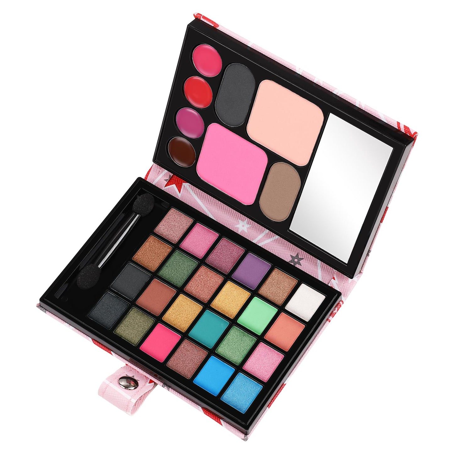 All in One Makeup Kit - 20 Eyeshadow, 6 Lip Glosses, 3 Blushers, 2 Powder, 1 Concealer, 1 Mirror, 1 Brush, Make Up Gift Set for Teen Girls, Beginners And Pros
