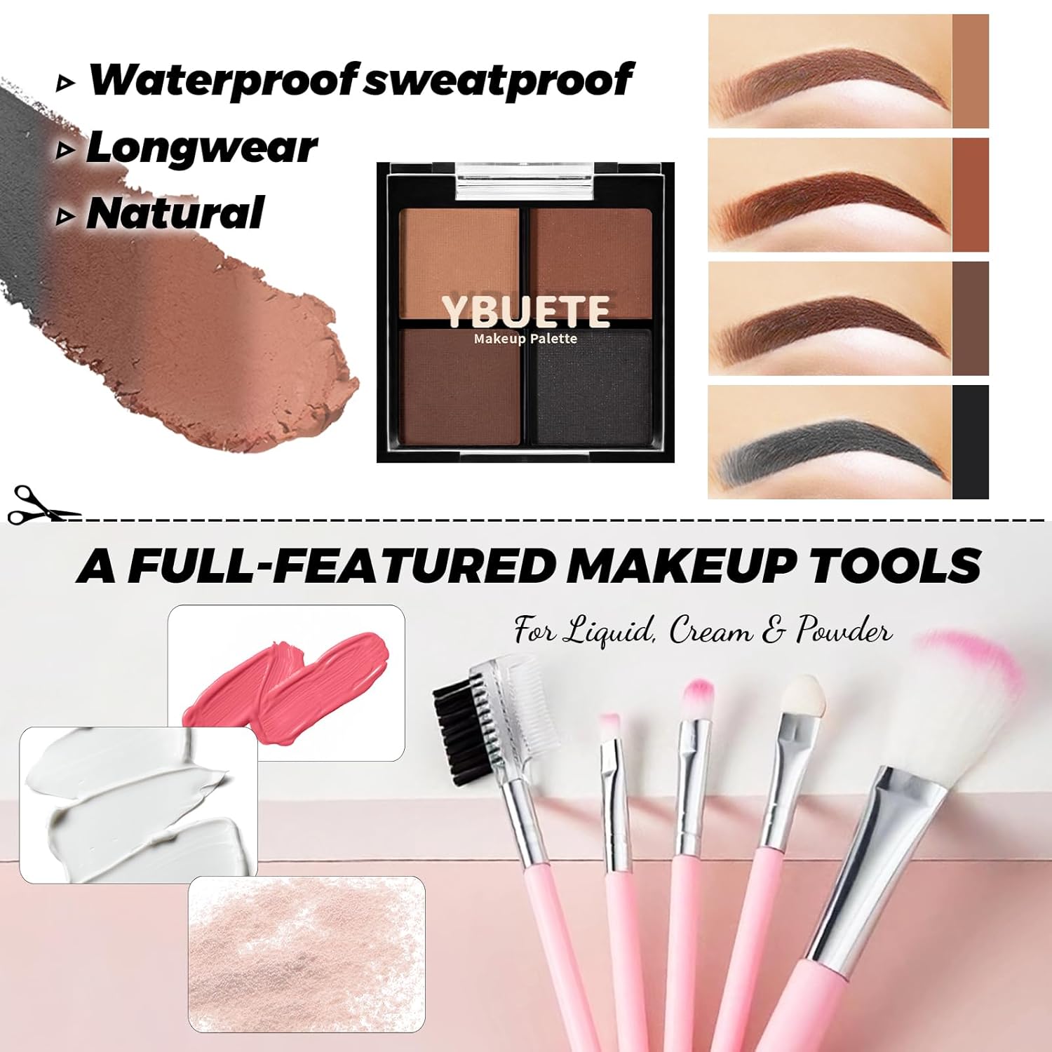 Makeup Kit for Teens Girls Women, Travel Cosmetic Kit,Portable Makeup Present Set for Beginners & Professionals, Cosmetic Bundle Include Foundation Eyeshadow Palette Lipstick Eyeliner Mascara