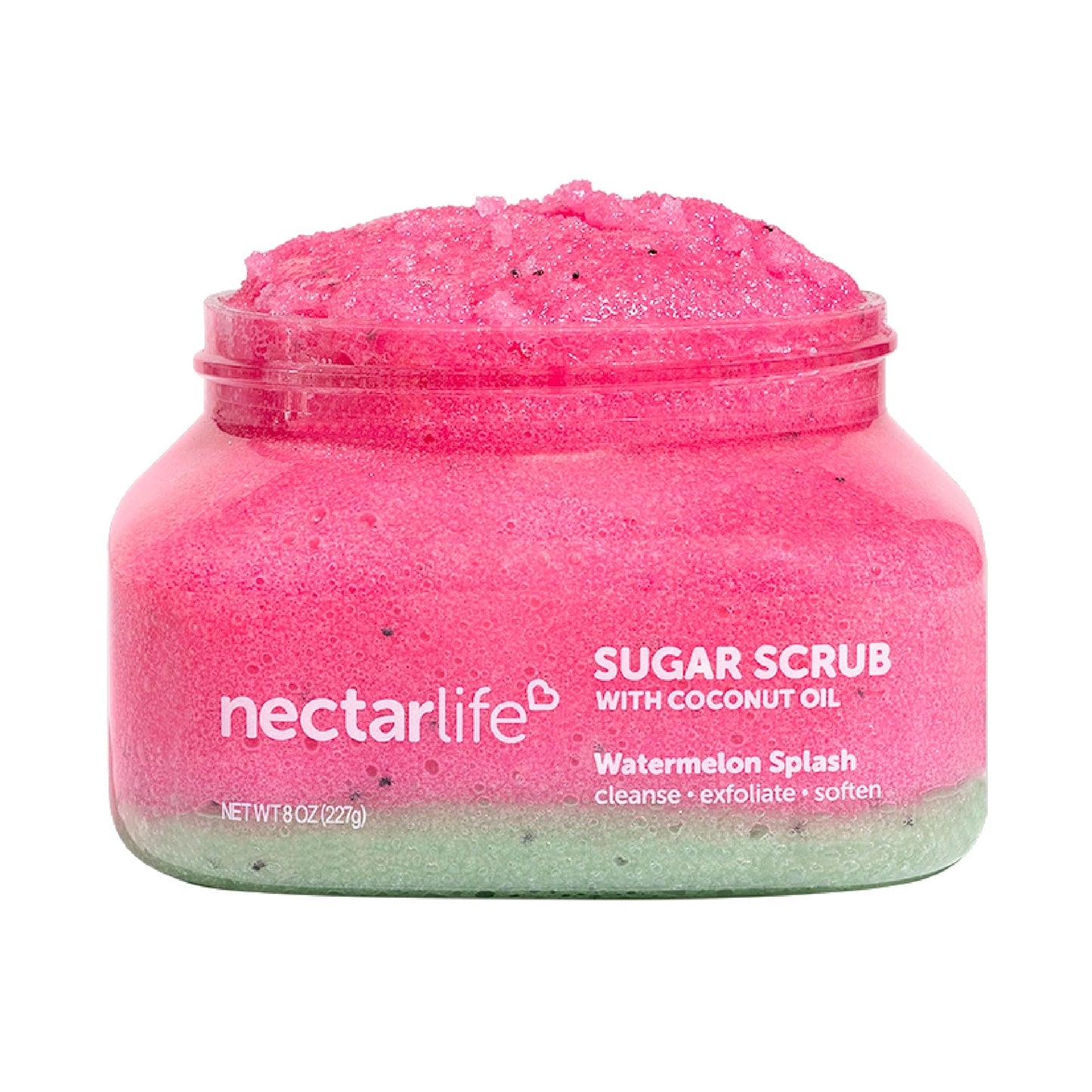 Nectar Life Exfoliating Sugar Scrub, Moisturizing Body Scrub with Coconut Oil & Shea Butter, Pre Shave Exfoliator (16 Ounce, Lavender)