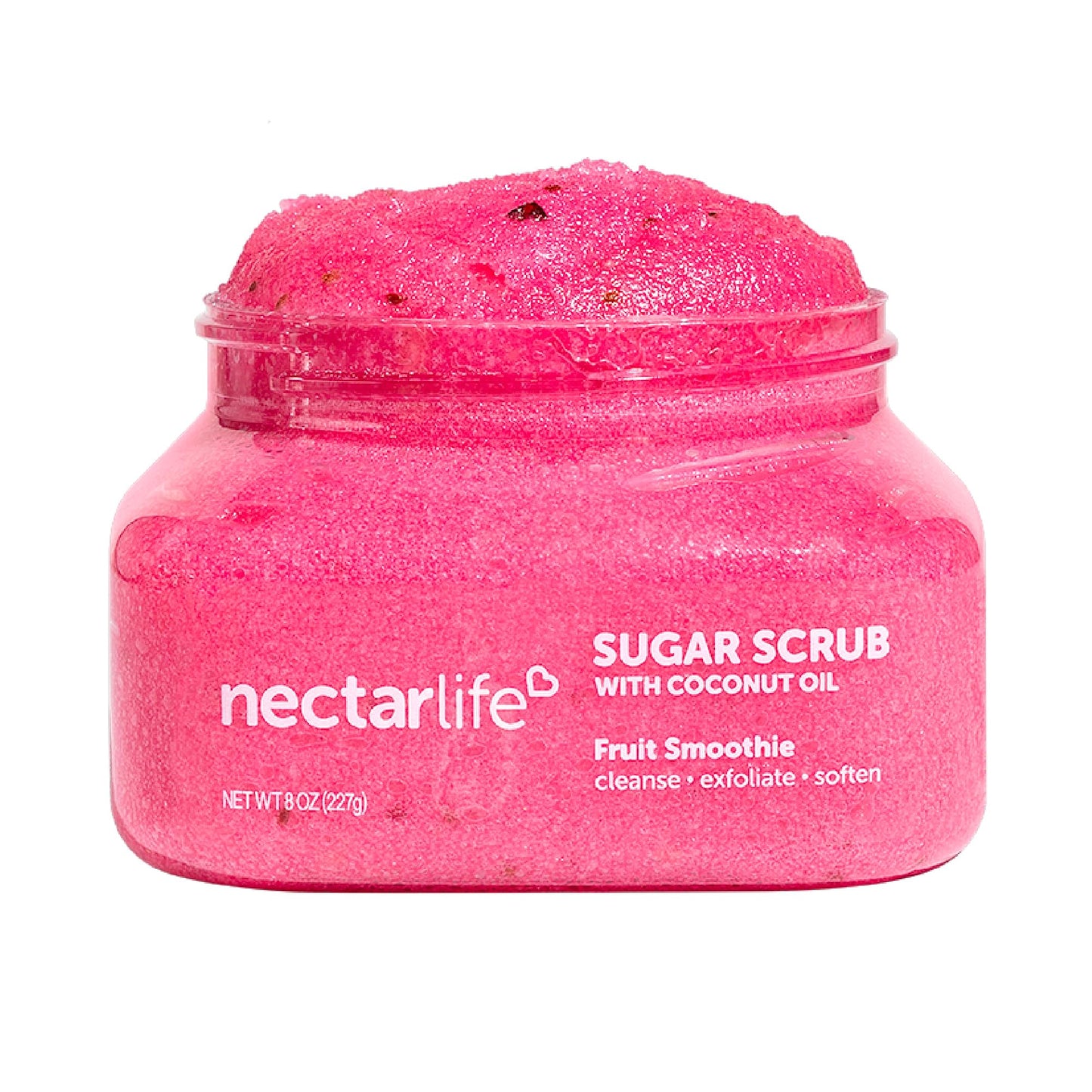 Nectar Life Exfoliating Sugar Scrub, Moisturizing Body Scrub with Coconut Oil & Shea Butter, Pre Shave Exfoliator (16 Ounce, Lavender)