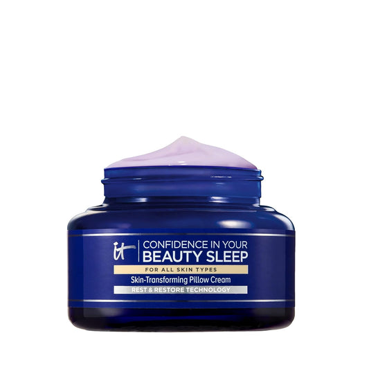 IT Cosmetics Confidence in Your Beauty Sleep Night Cream - Anti-Aging Face Moisturizer, Ceramides & Hyaluronic Acid, Visibly Improves Fine Lines, Wrinkles, Dryness, Dullness & Loss of Firmness