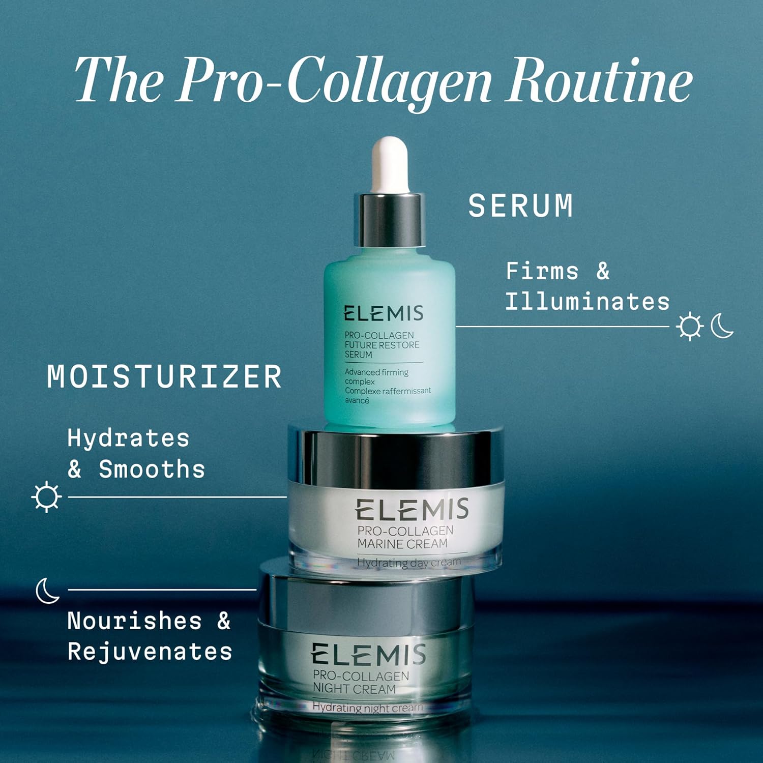 ELEMIS Pro-Collagen Marine Cream, Lightweight Anti-Wrinkle Daily Facial Moisturizer